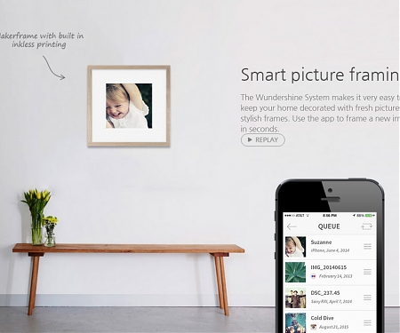 Inkless Printing and Smartframes Bring Living Room Walls Online