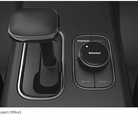 A Redesigned Steering Wheel For Self-Driving Cars