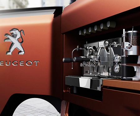 Peugeot Design Shows an Ingenious Foodtruck