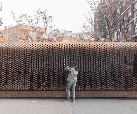 This Installation is a Blank Canvas Inviting the Visitors to Express Themselves