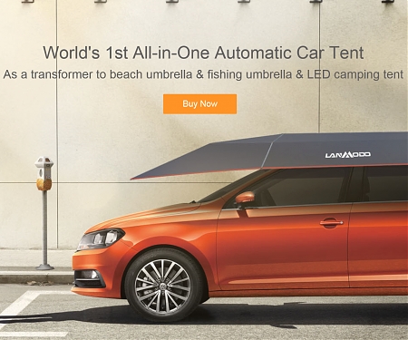 (Video) The World’s First All-In-One Automatic Car Tent - Lanmodo