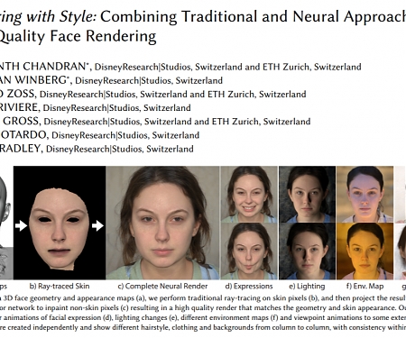 (Paper) Disney : Combining Traditional and Neural Approaches for High-Quality Face Rendering