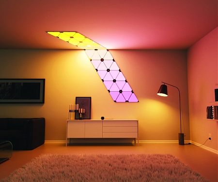 Fixtureless Smart Panels Illuminate with Lego-Like Construction - Nanoleaf