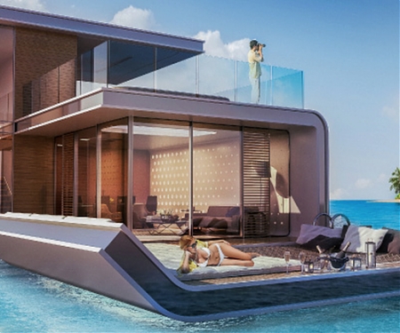 Floating Seahorse Boats to Offer Partially Submerged Living in Dubai's Heart of Europe