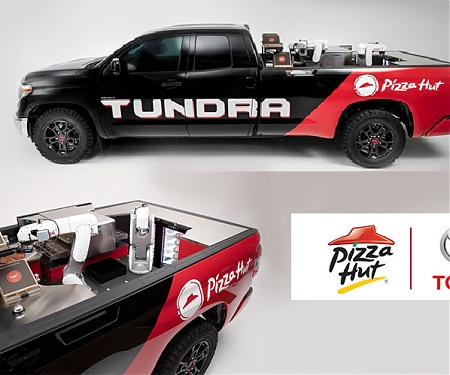 Toyota Taps Pizza Hut to Make Robotic Pizza Making Tundra Pickup Truck