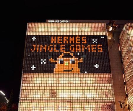 (Video) Hermès Jingle Games Transforms Ginza Building Into Interactive Video Game