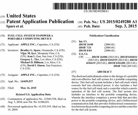 (Patent) Apple Files Patent for MacBook Fuel Cell That Could Last Weeks