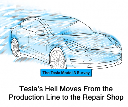 Tesla Model 3 Survey - Tesla’s Hell Moves From the Production Line to the Repair Shop