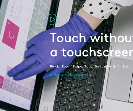 (Video) Neonode AirBar Sensor Transforms Conventional Display Into Touch Interactive Device