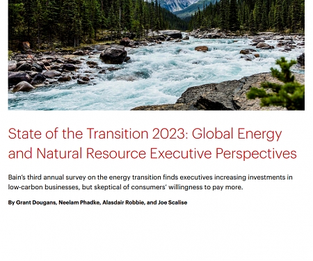 (PDF) Bain - State of the Transition 2023 : Global Energy Executive Perspectives