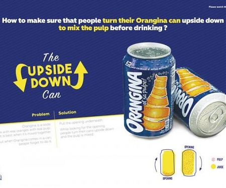(Video) Orangina's Ingenious Upside-Down Can Forces You to Mix Up the Pulp