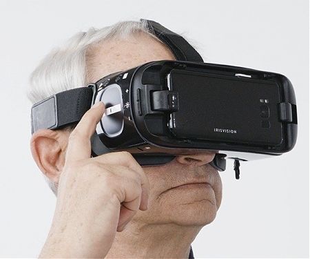 IrisVision : A Smartphone/Goggles Combination Intended to be a Cheaper, Less-Invasive Alternative to Retinal Chip Implants