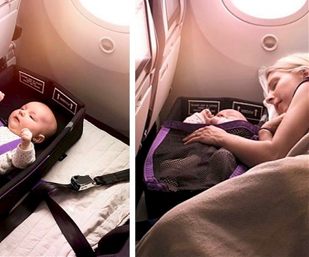 This Airplane Seat 'Skycouch' Makes Flying with a Baby Less Miserable