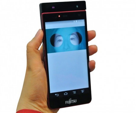 (Video) Prototype Fujitsu Smartphone Unlocks with The Blink of an Eye
