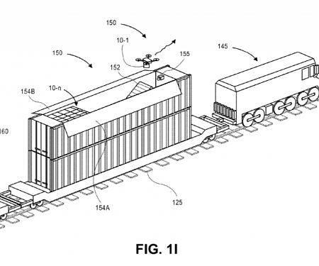 (Patent) Amazon Patent is All Aboard for Launching Delivery Drones from Moving Trains