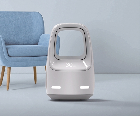 This Cute Air Purifier Robot Concept Tries to Make Your Home Safer - PLANI