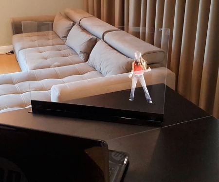 (Video) Transparent Screen Displays Free-Floating "Holograms" in Your Home - HoloVit