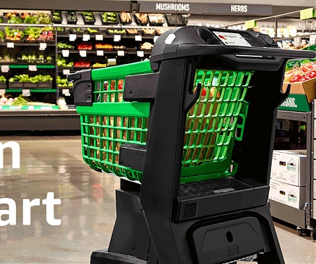 Amazon’s New Smart Shopping Cart Lets You Skip the Checkout Lines
