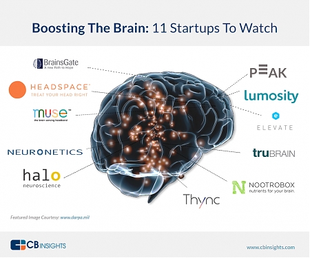 (Infographic) 11 Startups Boosting The Brain