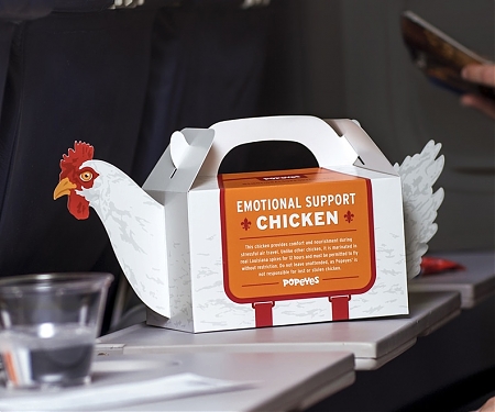 Popeyes Is Offering ‘Emotional Support Chicken’ to Help Comfort Holiday Travelers