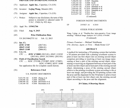 (Patent) Apple Patents 3D Printing System That Works with AR Glasses