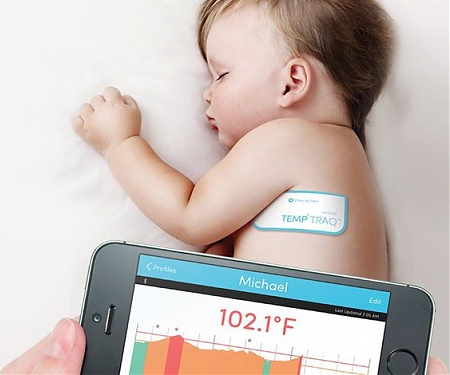 TempTraq Stick-On Wireless Temperature Monitor Cleared