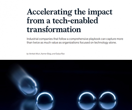 (PDF) Mckinsey - Accelerating the Impact from a Tech-Enabled Transformation