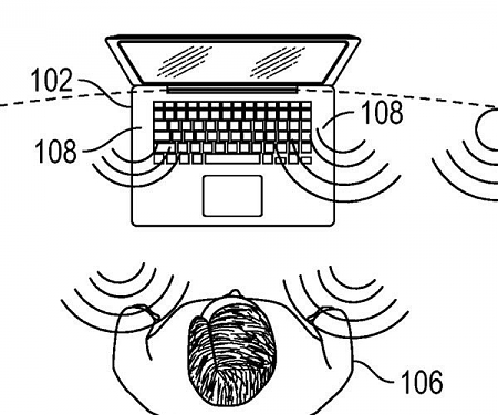 (Patent) Apple Patents Virtual Positioning of Audio at AR on MacBooks