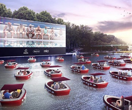 Floating Movie Theater With Socially Distant Boats Set for Paris