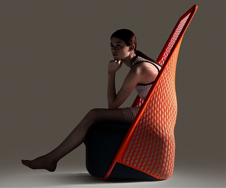 Benjamin Hubert's Layer Expands Cradle Chair Collection for Moroso with Lnitted Mesh Backs