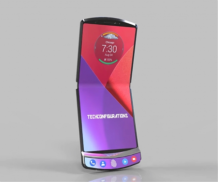 (Patent) Motorola Patent Teases a RAZR-like Phone with a Foldable Display