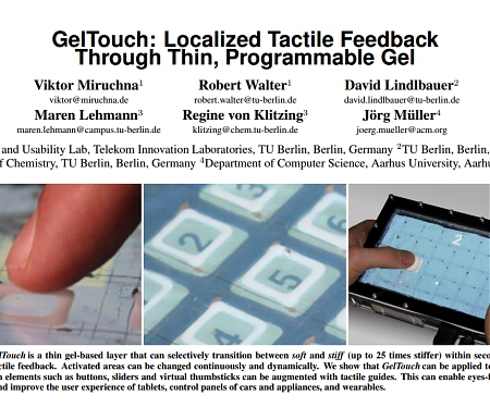 (PDF) GelTouch - Make Your Own Buttons with a Gel Touch Screen