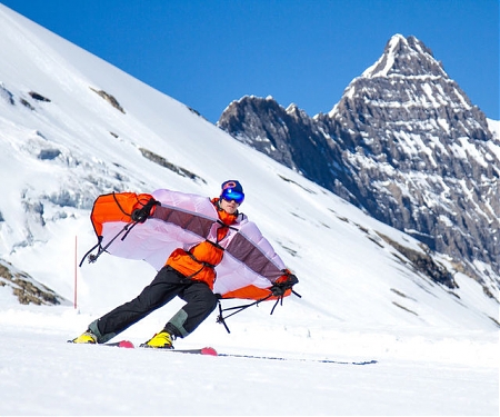 The 'Wingjump' Aids Ski Jumping by Providing Skiers with Wings