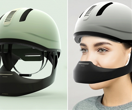 This Air Purifying Bike Helmet Adds a Layer of Security and Safety