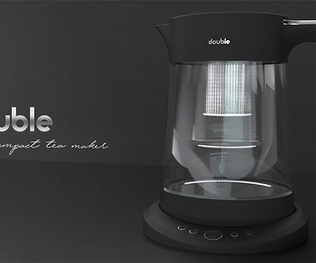 Double Compact Tea Maker by Aybike Eser