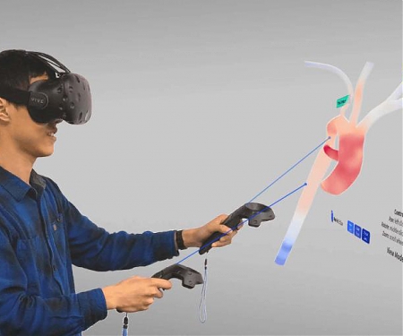 (Video) Virtual Reality Blood Flow Simulation To Improve Cardiovascular Interventions