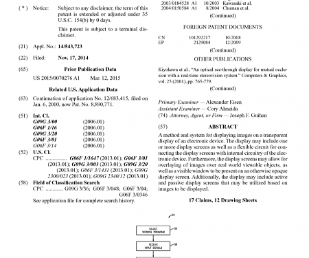 (Patent) Apple Wins Patents for Transparent AR Device, Device with Wrap-Around Display