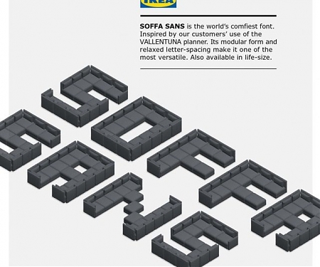 Ikea Introduces Soffa Sans, 'World's Comfiest Font'