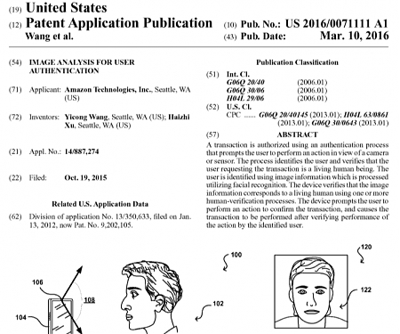 (Patent) Amazon Wants the Patent for Pay-By-Selfie