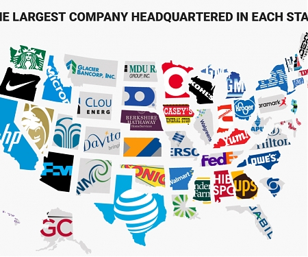 (Infographic) The Largest Company Headquartered in Each State