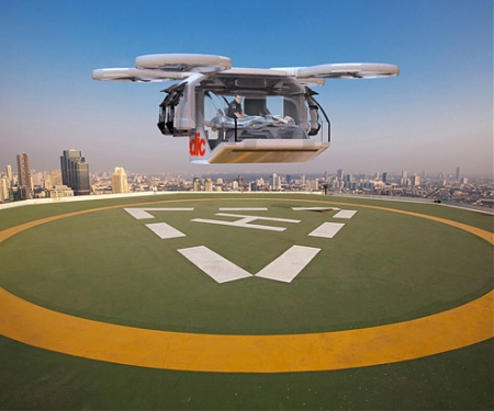Futuristic Drone Ambulance Concept for Emergency Rescue