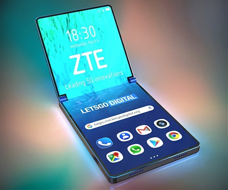 (Patent) ZTE Patent Shows Vertically Foldable Smartphone in the Works