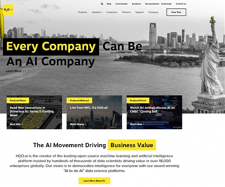 H2O.ai Announces $72.5M Series D Led by Goldman Sachs