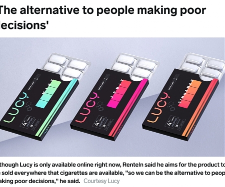 The Co-Founder of Soylent, has a New Startup That Makes Nicotine Gum, Lucy