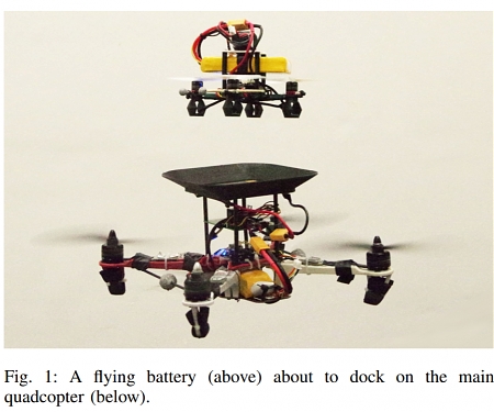 (Paper) Flying Batteries : In-flight Battery Switching to Increase Multirotor Flight Time