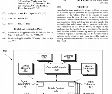 (Patent) Apple Wants a Patent for Determining the Location of Mobile Devices inside a Vehicle