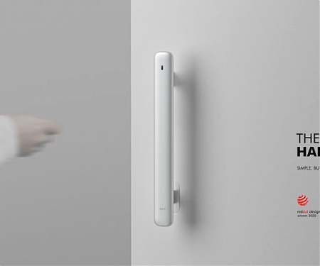 Red Dot Design Award 2020 Winner - The Handle : Minimalist Smart Door Lock Handle