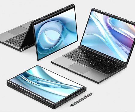 Dual Screen Laptop Proposes a Unique Design to Solve The Laptop Monitor Problem