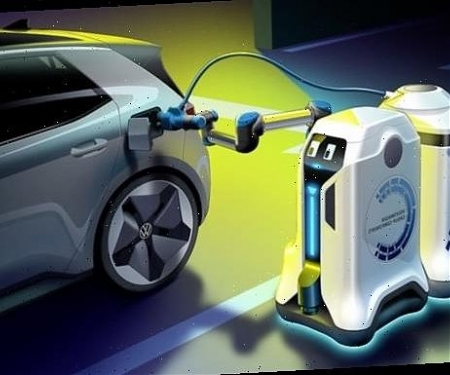 (Video) Volkswagen Unveils Robot That Autonomously Charges Electric Cars