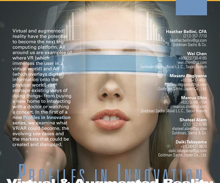 (PDF) Goldman Sachs - Where The Big Money Will Be Made in Virtual Reality